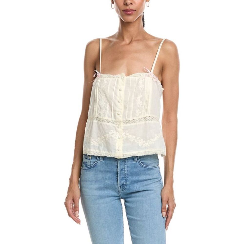Abbey Womens  Sleeveless Top, White